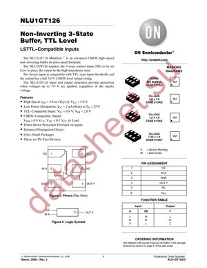 NLU1GT126BMX1TCG datasheet  